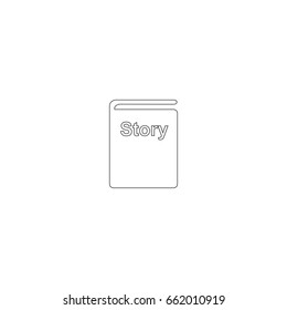 Book vector  icon.