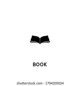 book vector icon. book black sign on white background. book icon for web and app