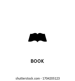 book vector icon. book black sign on white background. book icon for web and app