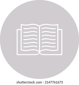 Book vector icon. Can be used for printing, mobile and web applications.
