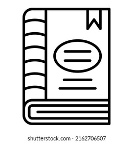 Book vector icon. Can be used for printing, mobile and web applications.