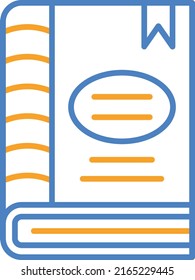 Book vector icon. Can be used for printing, mobile and web applications.