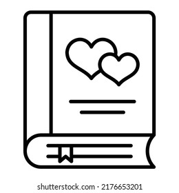 Icono del vector del libro. Se puede usar para imprimir, móviles y aplicaciones web.