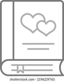 Book vector icon. Can be used for printing, mobile and web applications.