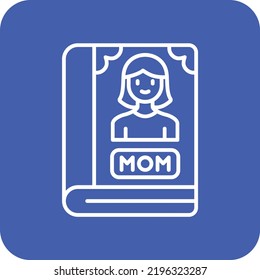 Icono del vector del libro. Se puede usar para imprimir, móviles y aplicaciones web.