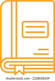 Book vector icon. Can be used for printing, mobile and web applications.
