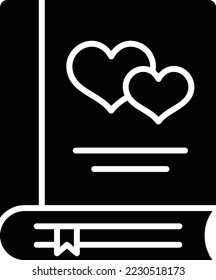 Icono del vector del libro. Se puede usar para imprimir, móviles y aplicaciones web.