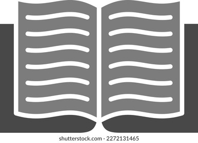 Book vector icon. Can be used for printing, mobile and web applications.