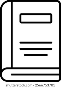 Book vector icon. Can be used for printing, mobile and web applications.
