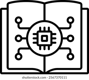 Book vector icon. Can be used for printing, mobile and web applications.