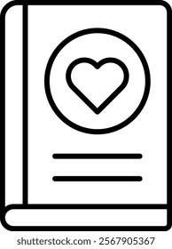 Book vector icon. Can be used for printing, mobile and web applications.