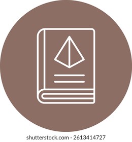 Book vector icon. Can be used for printing, mobile and web applications.