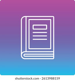 Book vector icon. Can be used for printing, mobile and web applications.