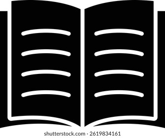 Book vector icon. Can be used for printing, mobile and web applications.