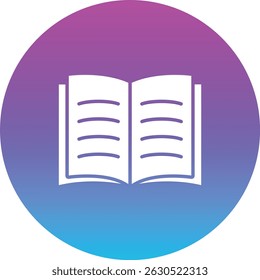 Book vector icon. Can be used for printing, mobile and web applications.
