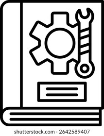 Book vector icon. Can be used for printing, mobile and web applications.