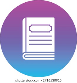 Icono de Vector de libro. Se puede utilizar para aplicaciones de impresión, móviles y de Web.