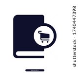 Book vector icon, Book Cart illustration sign, Vector illustration, EPS10.