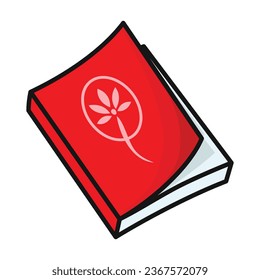 Book vector icon. Color vector icon isolated on white background book .