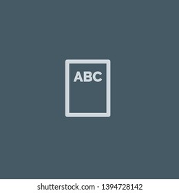 Book vector icon. Book concept stroke symbol design. Thin graphic elements vector illustration, outline pattern for your web site design, logo, UI. EPS 10.