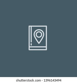Book vector icon. Book concept stroke symbol design. Thin graphic elements vector illustration, outline pattern for your web site design, logo, UI. EPS 10.