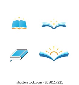 Book Vector icon design illustration Template