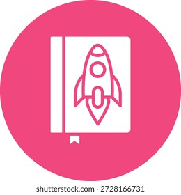Ilustración de diseño de icono de Vector de libro
