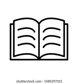 Book Vector Icon Design Tempate