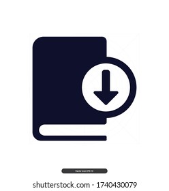 Book vector icon, Download Book illustration sign, Vector illustration, EPS10.