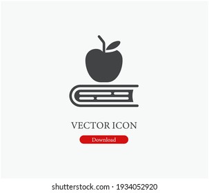 Book vector icon. Editable stroke. Symbol in Line Art Style for Design, Presentation, Website or Apps Elements, Logo. Pixel vector graphics - Vector