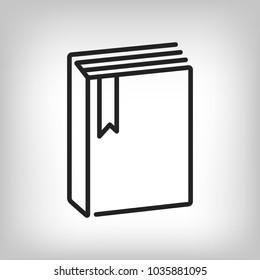 Book vector icon, education icon