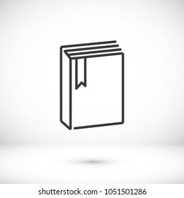 Book vector icon, education icon