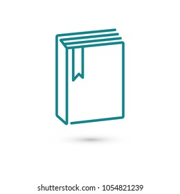 Book vector icon, education icon