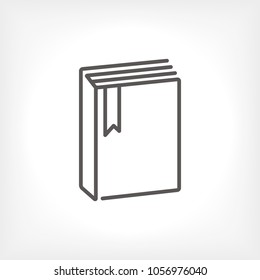 Book vector icon, education icon