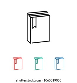 Book vector icon, education icon