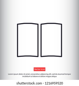 book vector icon eps 10