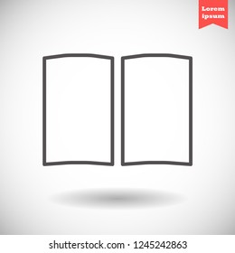 book vector icon eps 10