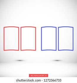 book vector icon eps 10