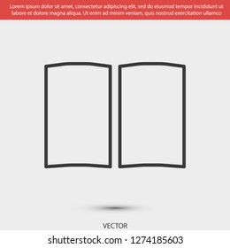 book vector icon eps 10
