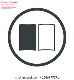 book vector icon eps 10 , Lorem ipsum Flat design