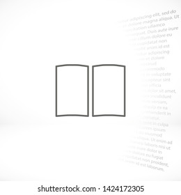 book vector icon eps 10 , Lorem ipsum Flat design