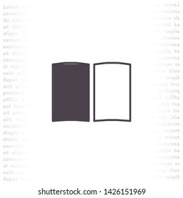 book vector icon eps 10 , Lorem ipsum Flat design