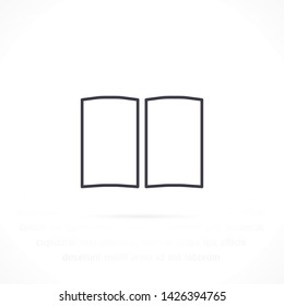book vector icon eps 10 , Lorem ipsum Flat design