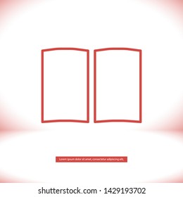 book vector icon eps 10 , Lorem ipsum Flat design