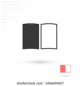 book vector icon eps 10 , Lorem ipsum Flat design
