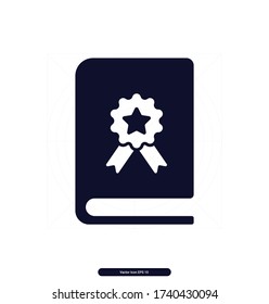 Book vector icon, Favorite Book illustration sign, Vector illustration, EPS10.