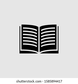 Book vector icon. Filled flat sign for mobile concept and web design. Open book glyph icon. Symbol, logo illustration. Vector graphics
