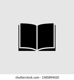 Book vector icon. Filled flat sign for mobile concept and web design. Open book glyph icon. Symbol, logo illustration. Vector graphics
