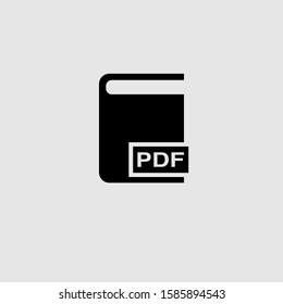 Book vector icon. Filled flat sign for mobile concept and web design. ebook with format glyph icon. Symbol, logo illustration. Vector graphics
