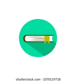 book vector icon with flat design